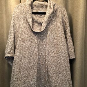 Tan dolman cowlneck sweater